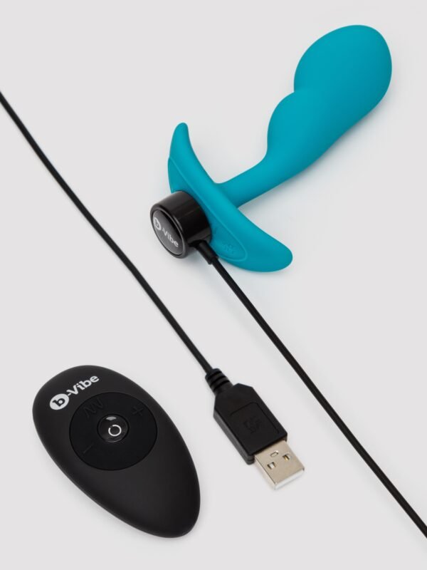 B-Vibe P-Spot Snug Plug Remote Control Silicone Weighted Prostate Plug 3.3 oz