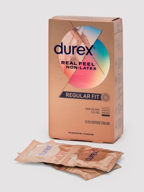 Durex Regular Fit Reel Feel Non-Latex Condoms (10 Pack)