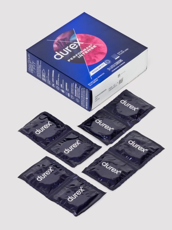 Durex Regular Fit Latex Performax Intense Condoms (24 Pack)