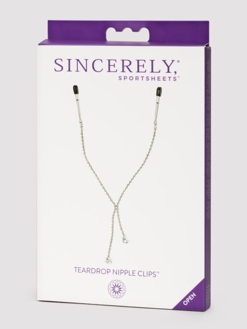 Sportsheets Teardrop Silver Nipple Clips