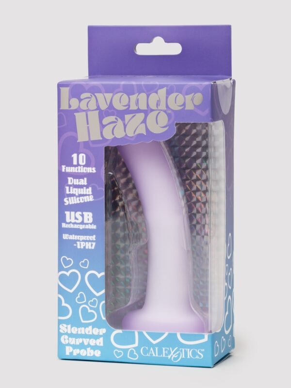 Lavender Haze Slender Curved Dildo Vibrator