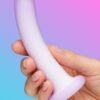 Lavender Haze Slender Curved Dildo Vibrator