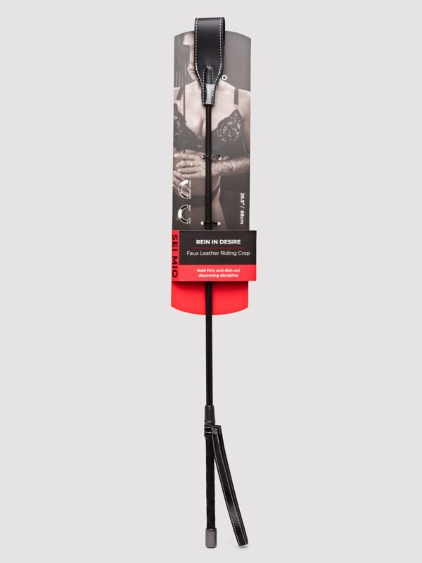 88768_1 SEI MIO Rein in Desire Faux Leather Riding Crop