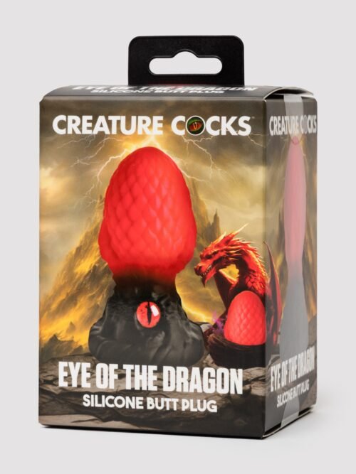 Creature Cocks Eye of the Dragon Red Silicone Butt Plug