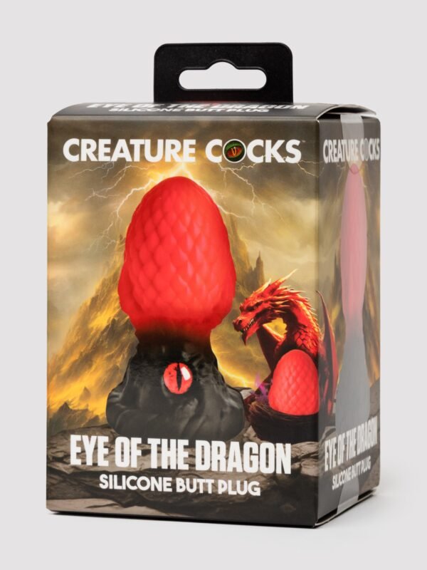 Creature Cocks Eye of the Dragon Red Silicone Butt Plug
