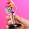 LOVISS Flower Garden Clear Butt Plug 3 Inch