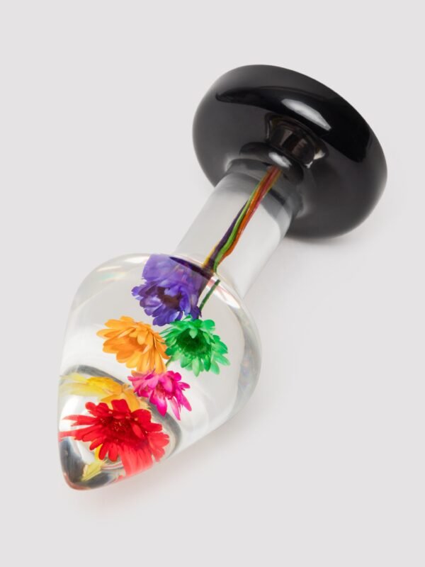 LOVISS Flower Garden Clear Butt Plug 3 Inch