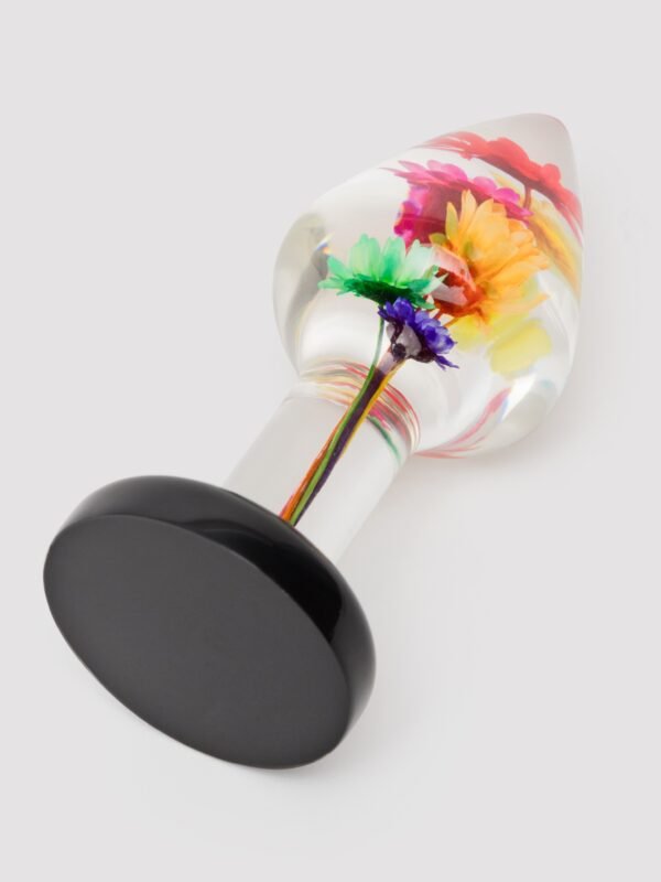 LOVISS Flower Garden Clear Butt Plug 3 Inch