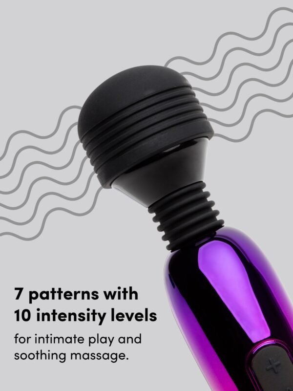 Lovehoney Deluxe Rechargeable Mini Metallic Massage Wand Vibrator