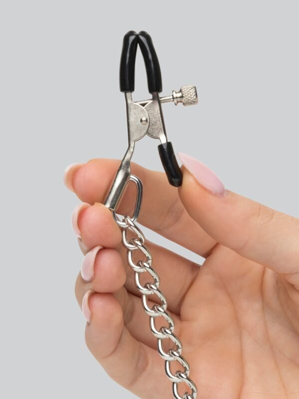 DOMINIX Deluxe Large Breathable Ball Gag with Nipple Clamps