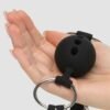 DOMINIX Deluxe Large Breathable Ball Gag with Nipple Clamps