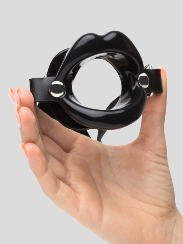 DOMINIX Deluxe Silicone Open Mouth Lip Gag 1.5-Inches Diameter