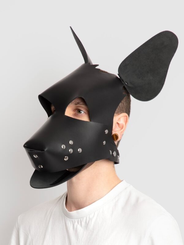 DOMINIX Deluxe Leather Puppy Play Hood