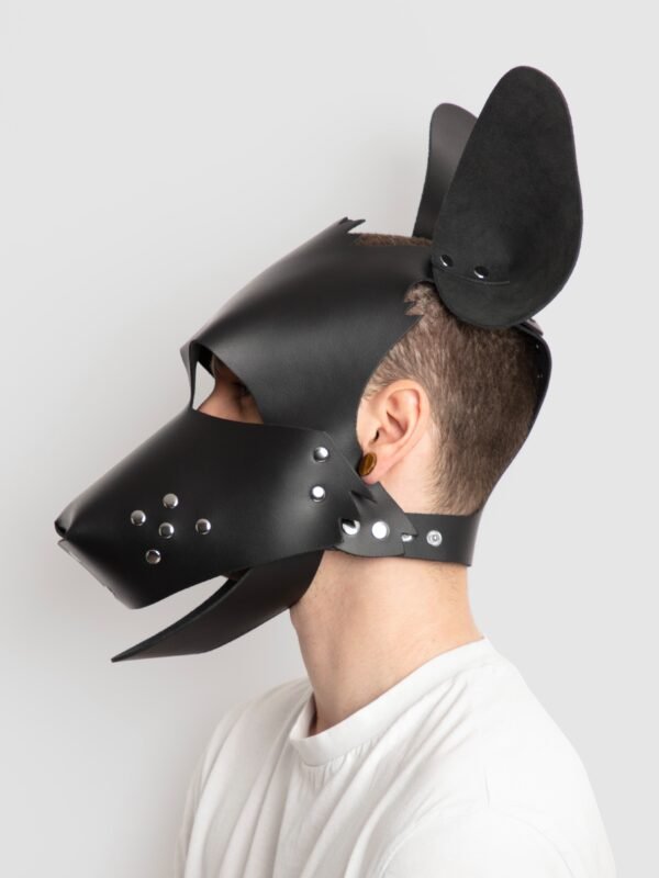 DOMINIX Deluxe Leather Puppy Play Hood