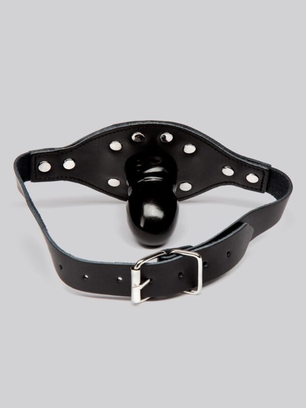 Bondage Boutique Leather and Studs Dildo Gag