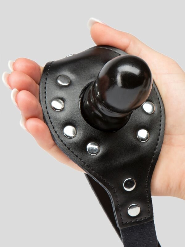Bondage Boutique Leather and Studs Dildo Gag