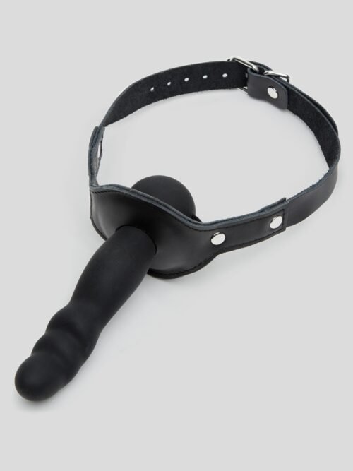 Bondage Boutique Silicone Gag with Dildo 5 Inch.