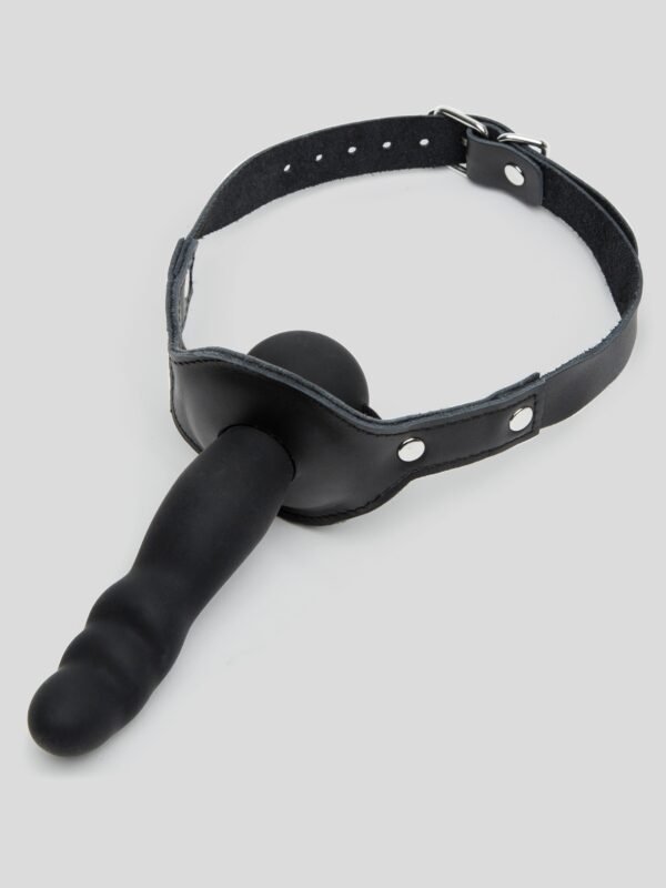 Bondage Boutique Silicone Gag with Dildo 5 Inch.