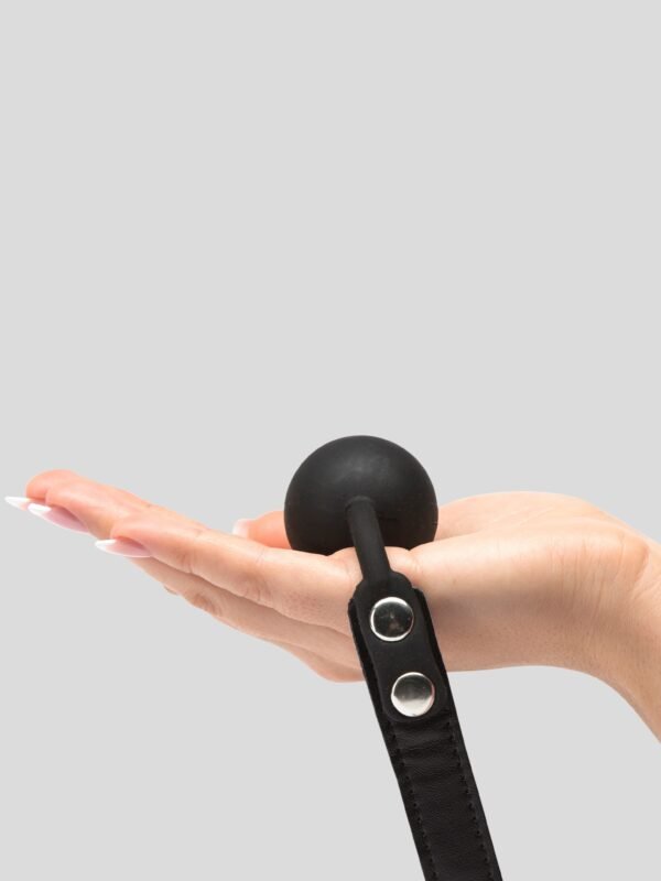 Bondage Boutique Faux Leather Medium Silicone Ball Gag
