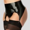 Rubber Girl Retro High Waisted Latex Garter Belt