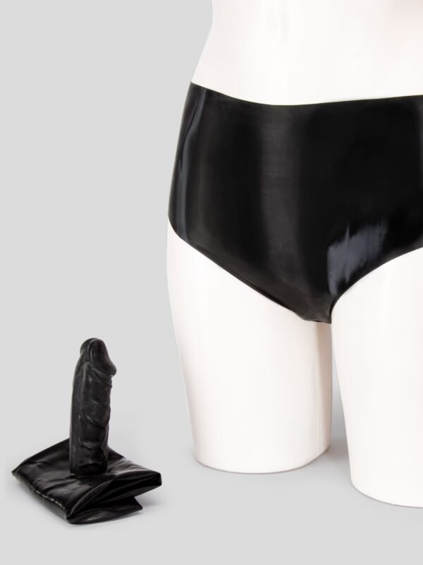 Latex Brief with Inner Dildo