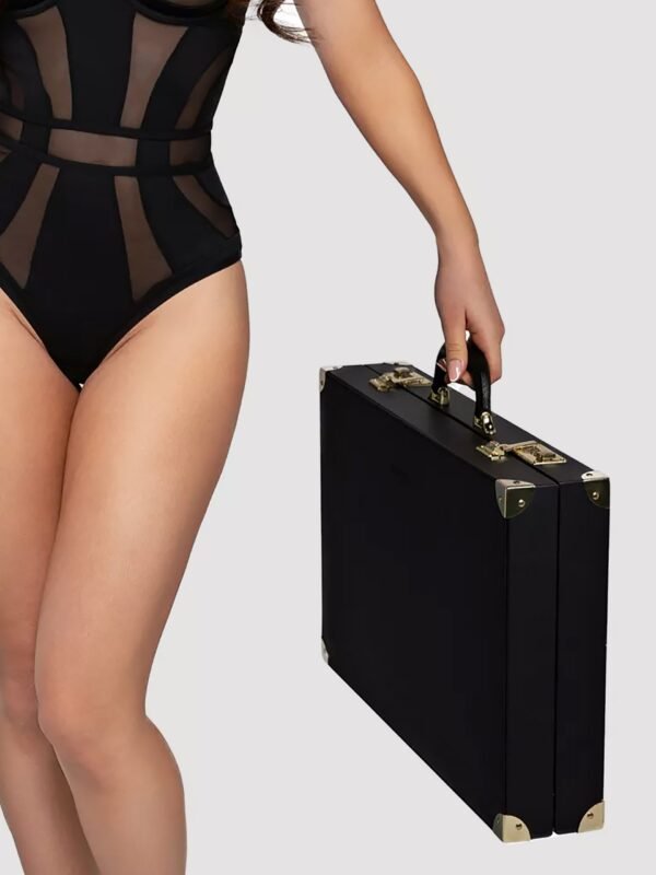 Bedroom Fantasies Faux Leather Luxury Bondage Suitcase (13 Pieces)