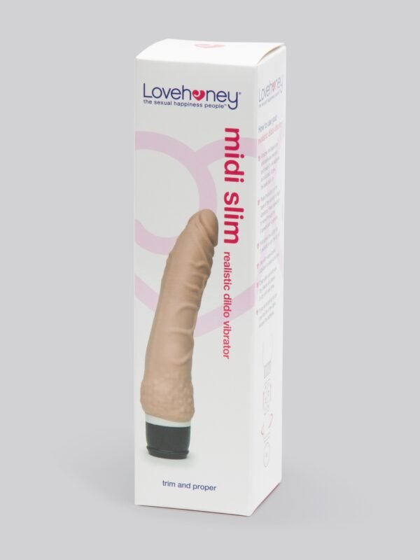 Lovehoney Silicone 7 Function Slim Realistic Dildo Vibrator 6.5 Inch