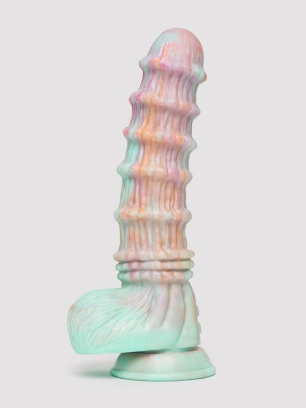 Fantasy Textured Remote Control Dildo Vibrator 8 Inch