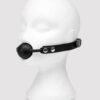 Bondage Boutique Faux Leather Medium Silicone Ball Gag