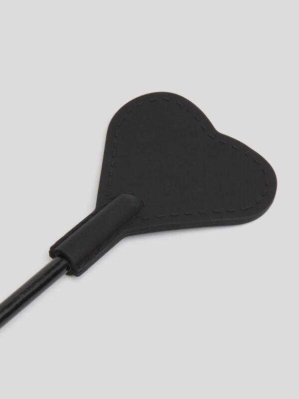a29429g48467_2 Bondage Boutique Black Skip a Beat Silicone Heart Riding Crop