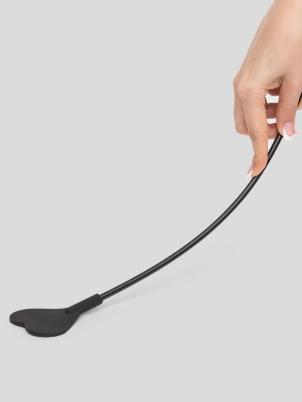 a29429g48467_4 Bondage Boutique Black Skip a Beat Silicone Heart Riding Crop