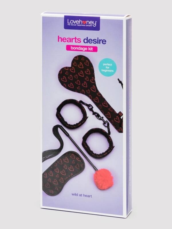 Lovehoney Heart Print Bondage Kit (4 Piece)