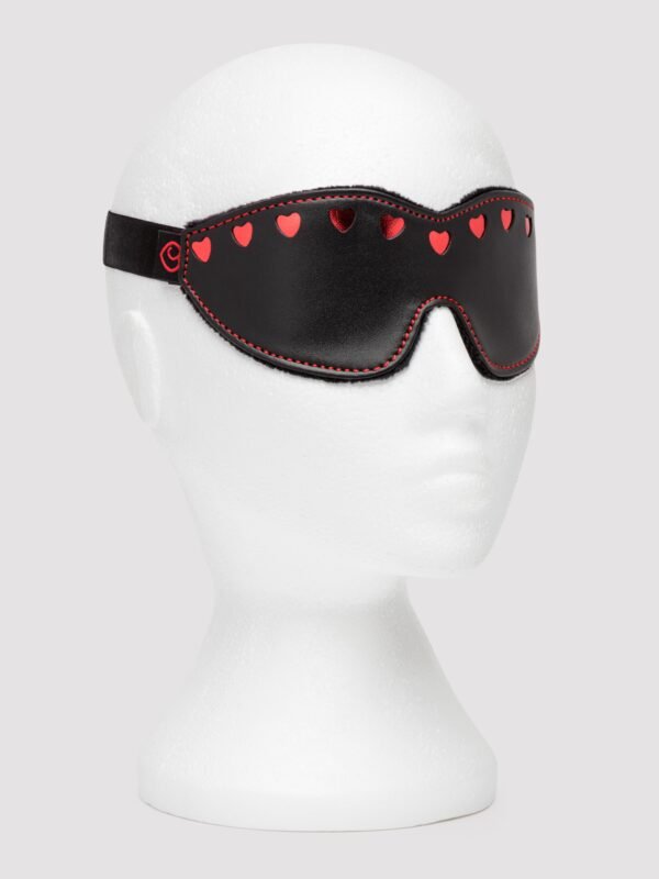 Bondage Boutique Heart Blindfold and Cuff Set (2 pieces)