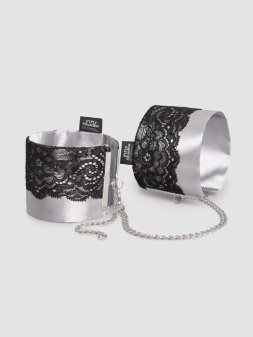Fifty Shades of Grey Play Nice Satin and Lace Wrist Cuffs