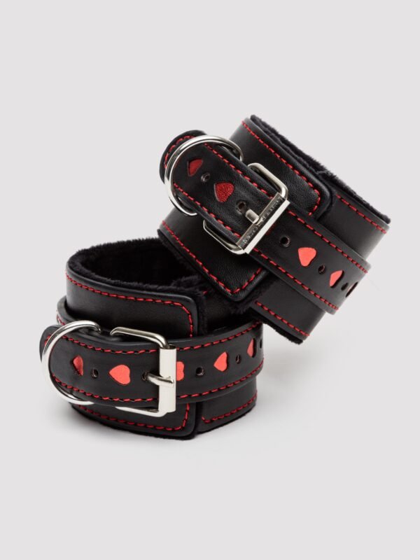 Bondage Boutique Heart Collar to Wrist Restraints