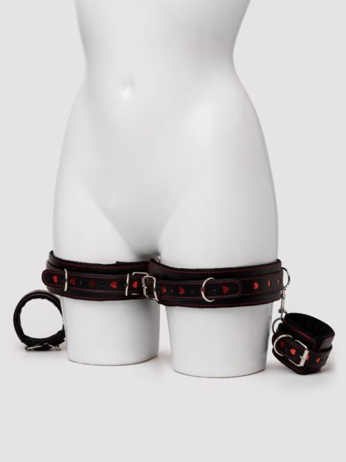 Bondage Boutique Heart Wrist to Thigh Restraints