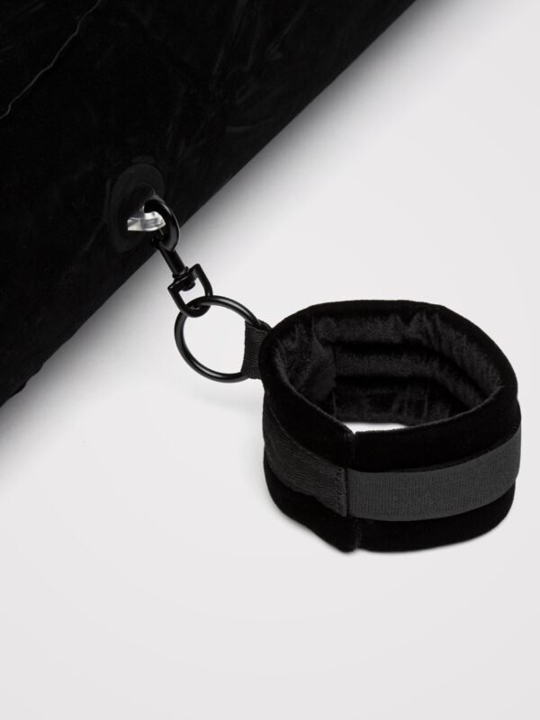 DOMINIX Deluxe Large Inflatable Wedge, Handcuff and Blindfold Set