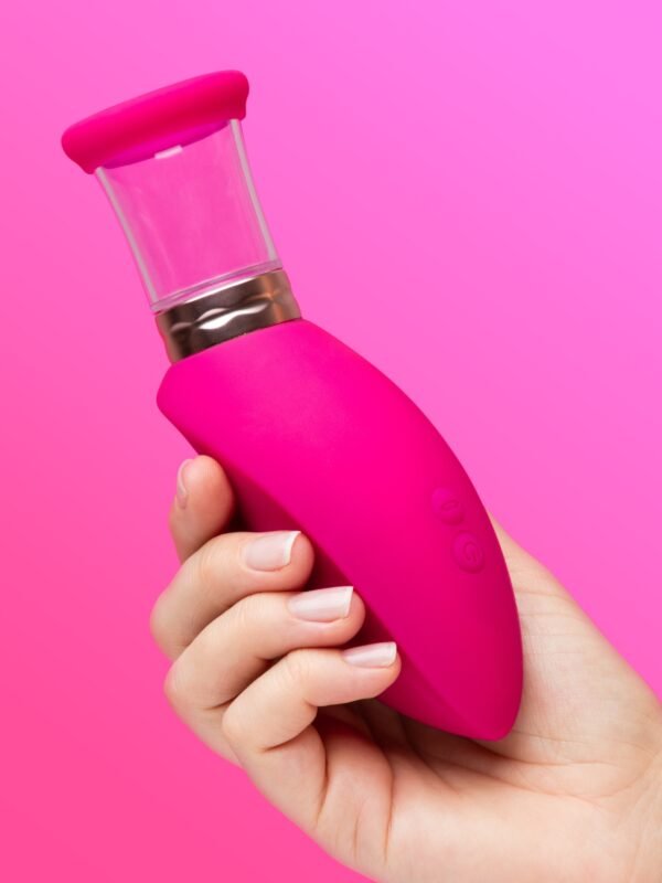 Pumped Arousing Pink Automatic Rechargeable Vulva, Clitoral, Nipple & Breast Pump