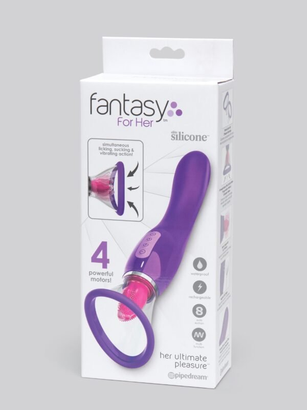 Fantasy for Her Vibrating Pussy Pump and Tongue Vibrator Kit