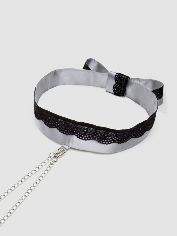 Fifty Shades of Grey Play Nice Satin and Lace Collar and Nipple Clamps