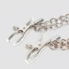 Fetish Fantasy Rock Hard Adjustable Nipple Clamps with Double Chain