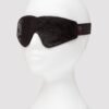 Bondage Boutique Black Rose Faux Fur Lined Blindfold