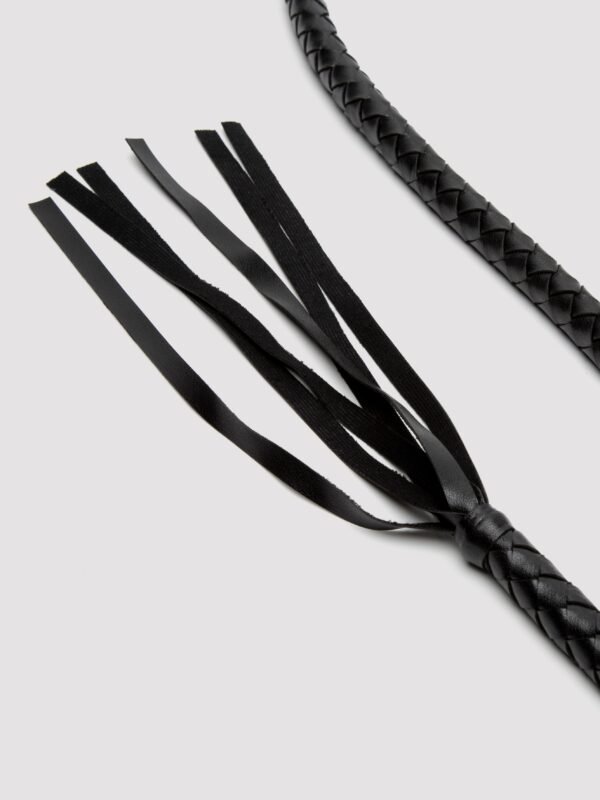 Leg Avenue Faux Leather Rhinestone Handle Whip