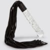 Icicles No 38 Glass Dildo with Leather Flogger