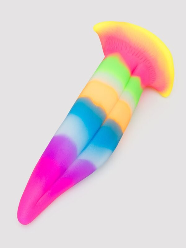 Creature Cocks Kiss Tongue Glow-In-The-Dark Silicone Dildo