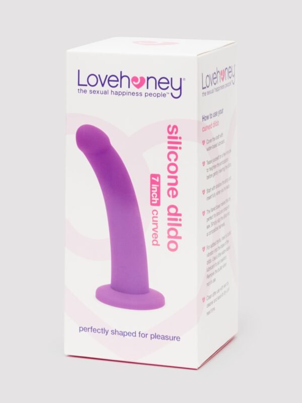 a30709g52030_5 Lovehoney Curved Silicone Suction Cup Dildo 7 Inch