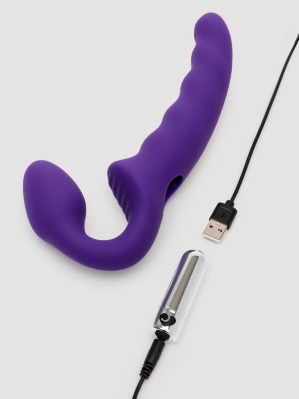 a44359g86372_4 Lovehoney Deep Dive Posable Rechargeable Vibrating Strapless Strap-On