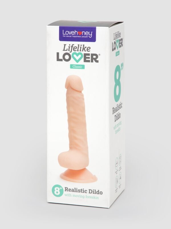 a45267g81593_6 Lifelike Lover Classic Dual-Density Dildo with Moving Foreskin 8 Inch