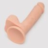 Lifelike Lover Classic Dual-Density Silicone Dildo with Balls 8 inch - Flesh Pink