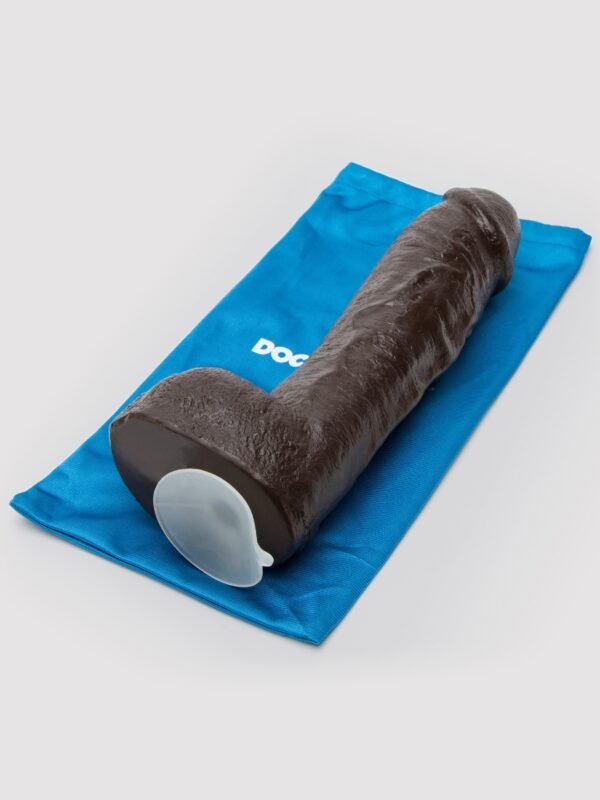 12107_4 Doc Johnson Bam Black Realistic Vac-U-Lock Large Cock 10.5 Inch